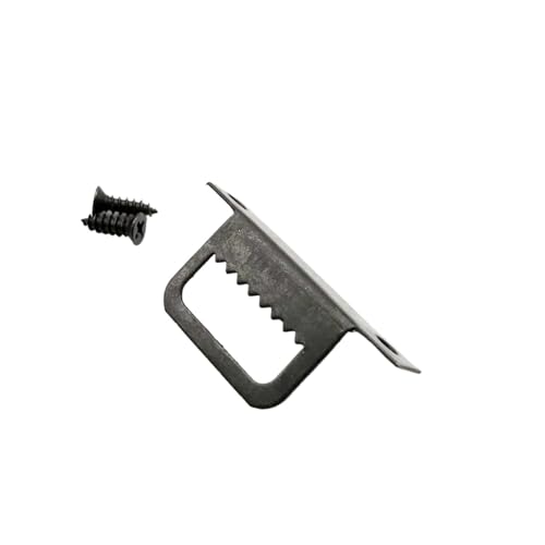 50 Stück schwarze T-Form Sägezahn verstecktes Bild Foto Ölgemälde Spiegelrahmen Wandaufhänger Haken mit Schraube für die Leinwand oder Bilder mit Schrauben(B right angle) von LuoAXINN