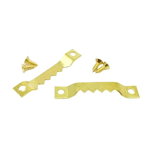 50-teiliges kleines Sägezahn-Bildaufhänger-Set, Leinwand-Aufhängeset, Aufhängehaken mit Schraube for Heimdekoration, Fotomalerei, Kunsthandwerk für die Leinwand oder Bilder mit Schrauben(50pcs Gold) 50-teiliges kleines Sägezahn-Bildaufhänger-Set, Leinwand-Aufhängeset, Aufhängehaken mit Schraube for Heimdekoration, Fotomalerei, Kunsthandwerk für die Leinwand oder Bilder mit Schrauben(50pcs Gold) von LuoAXINN