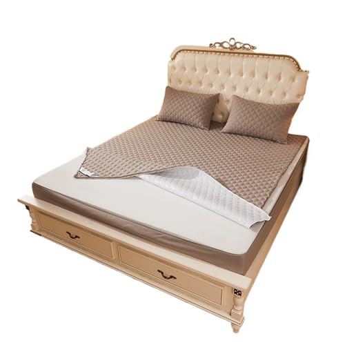 6-seitig vollständig geschlossener Matratzenbezug, wasserdichter Schutz for das Bett mit Reißverschluss, staubdichtes Spannbettlaken zur Verwendung in Matratzen(Color 3,150x200x15cm) von LuoAXINN
