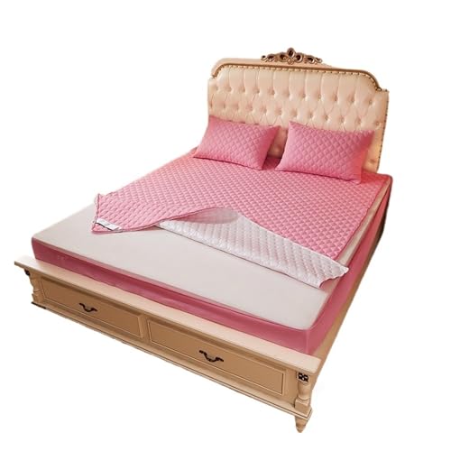 6-seitig vollständig geschlossener Matratzenbezug, wasserdichter Schutz for das Bett mit Reißverschluss, staubdichtes Spannbettlaken zur Verwendung in Matratzen(Color 4,150x200x15cm) von LuoAXINN