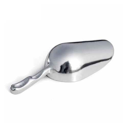 Aluminium Eisschaufel Küche Lebensmittel Süßigkeiten Schaufel Mehl für Eiswürfel, Mehl, Bonbons(Stainless Steel 10oz) von LuoAXINN