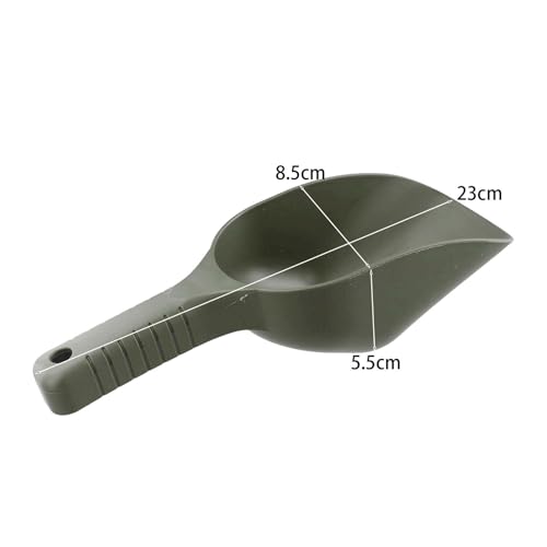 Köder Werfen Löffel Scoop Vertiefen Verdicken Kunststoff Schaufel for Fütterung Partikel Bonito für Eiswürfel, Mehl, Bonbons(S) von LuoAXINN