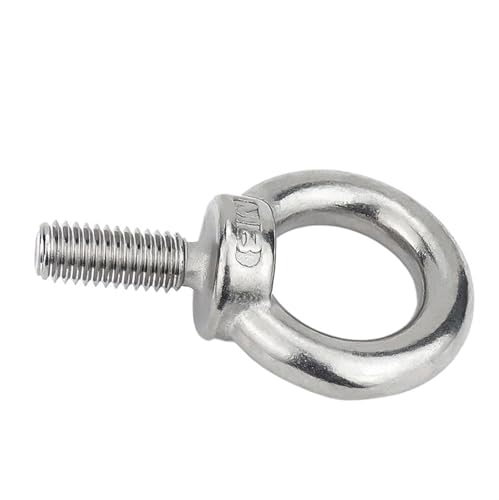 LuoAXINN 1-5Pcs Ringschraube Hebeöse Schraube M3 M4 M5 M6 M8 M10 M12 304 Edelstahl Ring einhaken Schraube Marine Schleife Loch for Kabel Seil zum Aufhängen von Gegenständen(M4x11-5pcs) von LuoAXINN