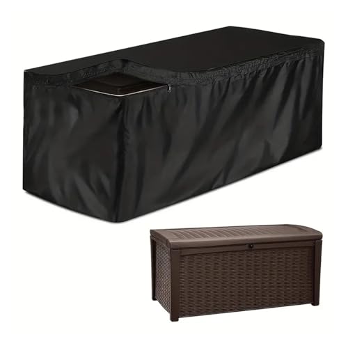 LuoAXINN 1 Stück wasserdichte Terrassendeck-Boxabdeckung, Schutz der Außenlagerung vor Regen, Staub und Sonne mit Oxford-Gewebe für Outdoor Deckboxen Und Aufbewahrungsboxen(123x62x55cm) von LuoAXINN