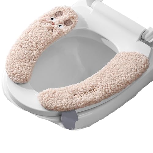 LuoAXINN 1 stücke Cartoon Paste Stil Verdicken Wc Sitz Abdeckung Matte Winter Warme Weiche Waschbar Matte Sitz Fall Bidet Abdeckung Bad zubehör für die meisten Toilettendeckel(Type2) von LuoAXINN