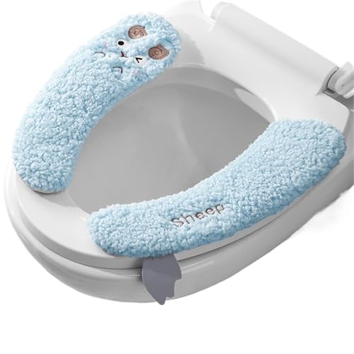 LuoAXINN 1 stücke Cartoon Paste Stil Verdicken Wc Sitz Abdeckung Matte Winter Warme Weiche Waschbar Matte Sitz Fall Bidet Abdeckung Bad zubehör für die meisten Toilettendeckel(Type4) von LuoAXINN
