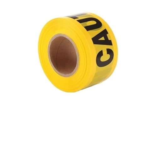 LuoAXINN Länge 100 m, Warnrolle, Bauklebeband, Warn- und Sicherheitsband for den Bau zur Boden und Sicherheitsmarkierung(76mmx100m) von LuoAXINN