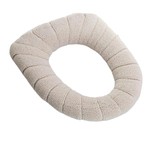 LuoAXINN Universeller, Warmer, weicher, waschbarer WC-Sitzbezug, Matte, WC-Deckelbezug für die meisten Toilettendeckel(Beige) von LuoAXINN