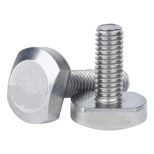 M5/M6/M8 T-förmige T-Kopfschrauben, Edelstahlschrauben für T-Nut Aluminium-Extrusionsprofil(M6x35 10Pcs) von LuoAXINN