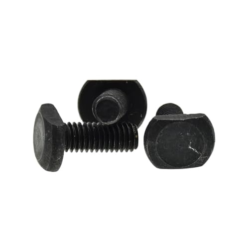 M5 M6 M8 M10 Kohlenstoffstahl T-Form Stanzfräsmaschine Schraube Gewindestange Klemmkappenschraube for T-Nut T-Kopfschrauben für T-Nut Aluminium-Extrusionsprofil(M6-45mm(5pcs)) von LuoAXINN
