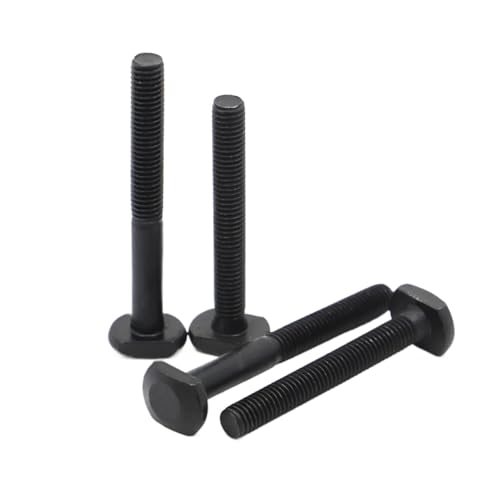 M6 M8 M10 M12 Kohlenstoffstahl T-Form Stanzfräsmaschine Schraube Gewindestange Klemmkappe T-Kopfschrauben für T-Nut Aluminium-Extrusionsprofil(90mm,M6 2pcs) von LuoAXINN