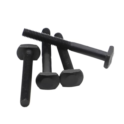 M6 M8 M10 M12 T-förmige Stanz-Fräsmaschinenschrauben Gewindestange Klemmkappe T-Nut T-Kopfschrauben für T-Nut Aluminium-Extrusionsprofil(45mm,M10 1pc) von LuoAXINN
