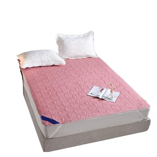 Matratzenschoner Baumwolle Gesteppte wasserdichte Bettunterlage Bettschutzpolster rutschfeste Anti-Staub-Matratzenbezüge zur Verwendung in Matratzen(Color 7,70x90cm) von LuoAXINN