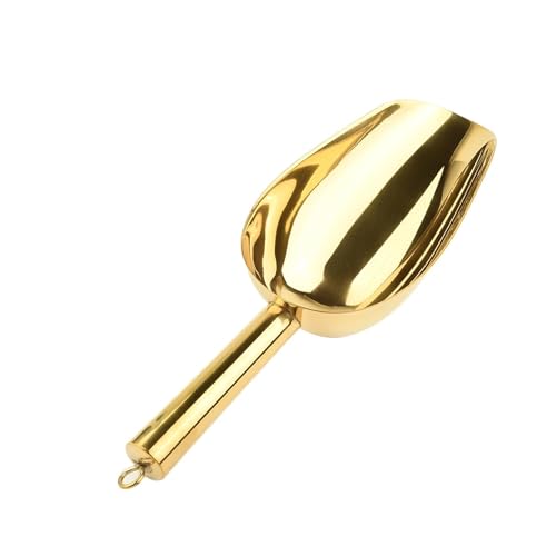 Schaufel Edelstahl Süßigkeiten Eiswürfel Mehl Goldene Eis Löffel Kugeln für Eiswürfel, Mehl, Bonbons(Color4) von LuoAXINN