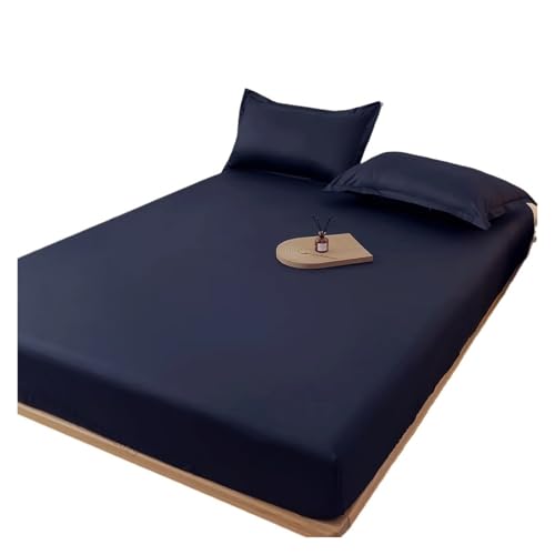 Wasserdichter Matratzenbezug, Spannbettlaken, Überwurf, Matratze, Tagesdecke, Schutzpolster, Einzel-/Doppel-/Kingsize-/Queensize-Bett, volle Größe zur Verwendung in Matratzen(Dark Blue,160x200x30cm) Wasserdichter Matratzenbezug, Spannbettlaken, Überwurf, Matratze, Tagesdecke, Schutzpolster, Einzel-/Doppel-/Kingsize-/Queensize-Bett, volle Größe zur Verwendung in Matratzen(Dark Blue,160x200x30cm) von LuoAXINN