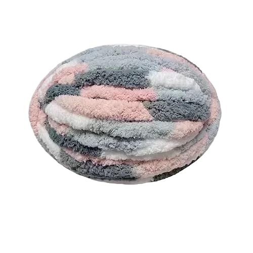 LuoShaiu 1 Stück 250 g gestrickte und gehäkelte Deckenunterlage mit grobem Garn, mehrfarbigem Garn, Schalfaden Dicke Wolle(A-23) von LuoShaiu