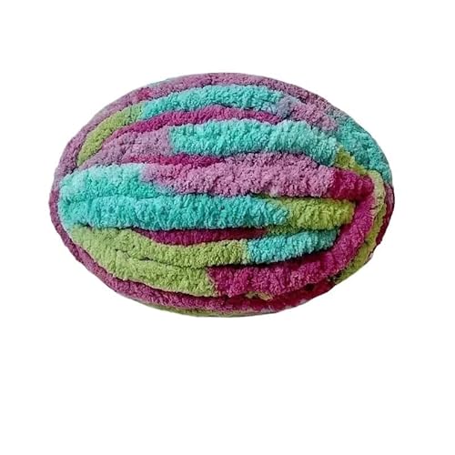 LuoShaiu 1 Stück 250 g gestrickte und gehäkelte Deckenunterlage mit grobem Garn, mehrfarbigem Garn, Schalfaden Dicke Wolle(A-27) von LuoShaiu