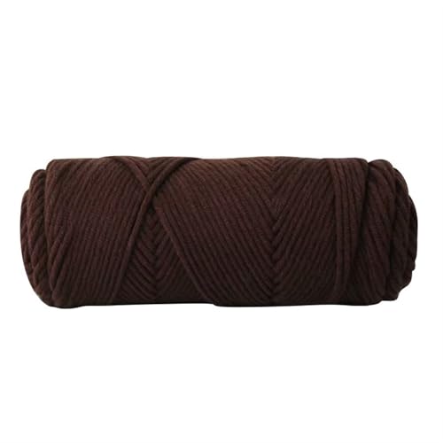 LuoShaiu 100 g/Knäuel, 8-lagiger Baumwollfaden, handgewebter Faden, warmer Baumwollfaden, Babywolle, handgewebtes Häkelgarn Dicke Wolle(Coffee) von LuoShaiu
