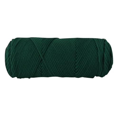LuoShaiu 100 g/Knäuel, 8-lagiger Baumwollfaden, handgewebter Faden, warmer Baumwollfaden, Babywolle, handgewebtes Häkelgarn Dicke Wolle(Dark Green) von LuoShaiu