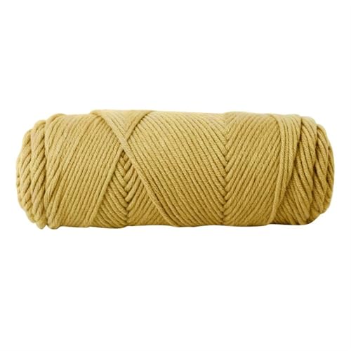 LuoShaiu 100 g/Knäuel, 8-lagiger Baumwollfaden, handgewebter Faden, warmer Baumwollfaden, Babywolle, handgewebtes Häkelgarn Dicke Wolle(Turmeric) von LuoShaiu