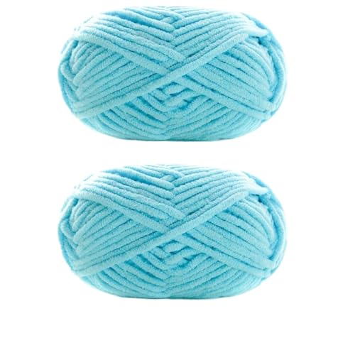 LuoShaiu 2 Stück x 50 g dickes Samtgarn, handgestricktes Garn Dicke Wolle(2pcs 09) von LuoShaiu