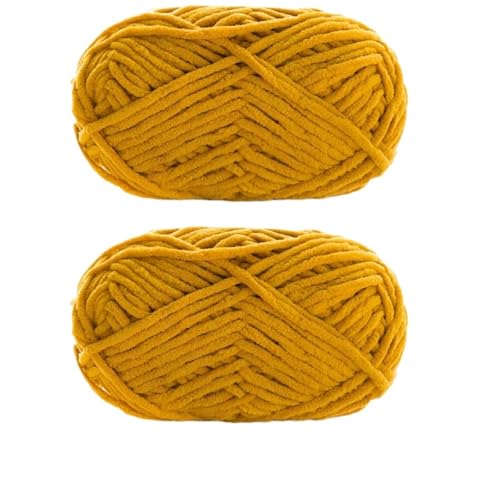 LuoShaiu 2 Stück x 50 g dickes Samtgarn, handgestricktes Garn Dicke Wolle(2pcs 13) von LuoShaiu
