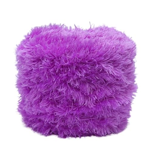 LuoShaiu 200G Korallen Samt Handgemachte Wolle Garn Plüsch Stricken Natürliche Häkeln Flauschigen Stricken Dicke Wolle(18 snow Green) von LuoShaiu