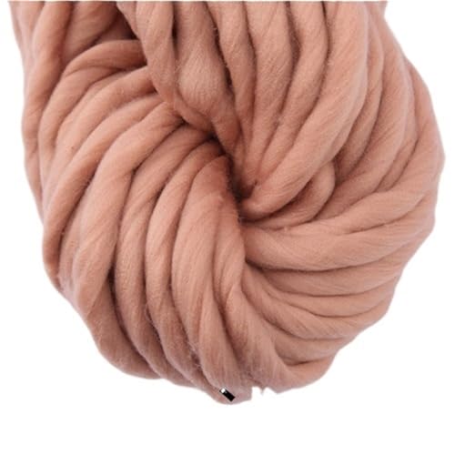LuoShaiu 250 g 36 m Wolle grobes Garn Filz grobes Garn for handgemachten Stricken Spinnen verwendet Dicke Wolle(14 light camel) von LuoShaiu