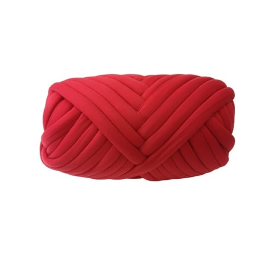 LuoShaiu 250 g DIY Roving-Faden, superweich, waschbar, for Stricken von Armstricken, for Sofa, Bett, Decke, Kissen, Haustierbett Dicke Wolle(Red) von LuoShaiu