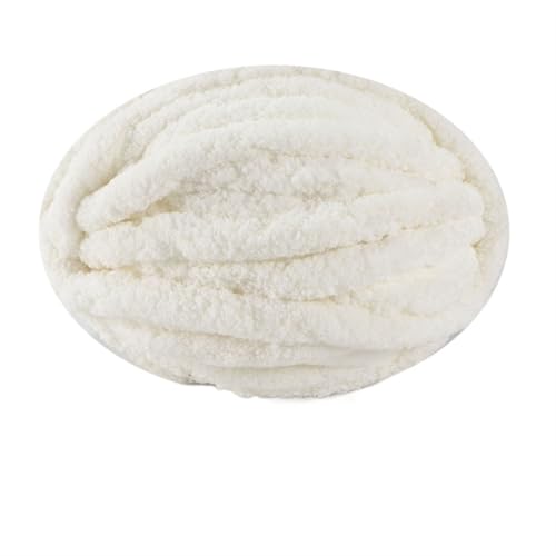 LuoShaiu 250G flauschigen dicken Plüsch Baby warme gestrickte Baumwolle häkeln Garn DIY Decke Schal Dicke Wolle(1-nai bai) von LuoShaiu