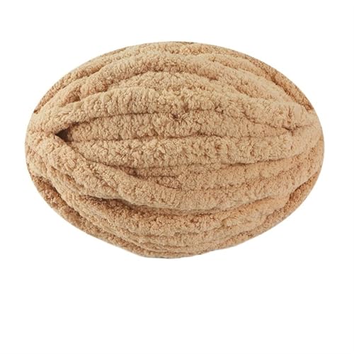 LuoShaiu 250G flauschigen dicken Plüsch Baby warme gestrickte Baumwolle häkeln Garn DIY Decke Schal Dicke Wolle(10-nai cha) von LuoShaiu