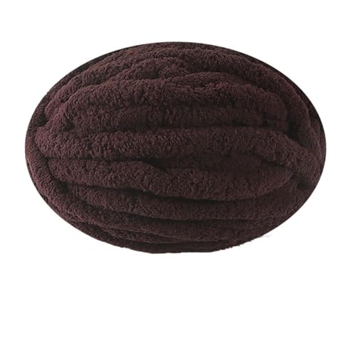 LuoShaiu 250G flauschigen dicken Plüsch Baby warme gestrickte Baumwolle häkeln Garn DIY Decke Schal Dicke Wolle(17-ka fei) von LuoShaiu