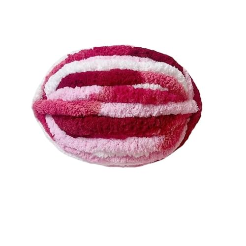 LuoShaiu 250G flauschigen dicken Plüsch Baby warme gestrickte Baumwolle häkeln Garn DIY Decke Schal Dicke Wolle(31-ni hong) von LuoShaiu