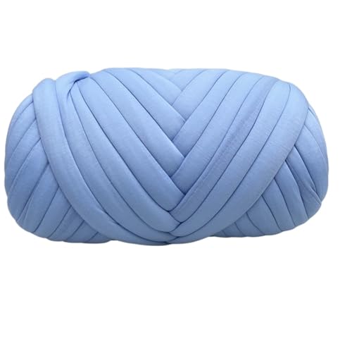 LuoShaiu 250G gewebtes Spinngarn, grobes Garn, Haustiernest, grobes Garn Dicke Wolle(Sky blue) von LuoShaiu