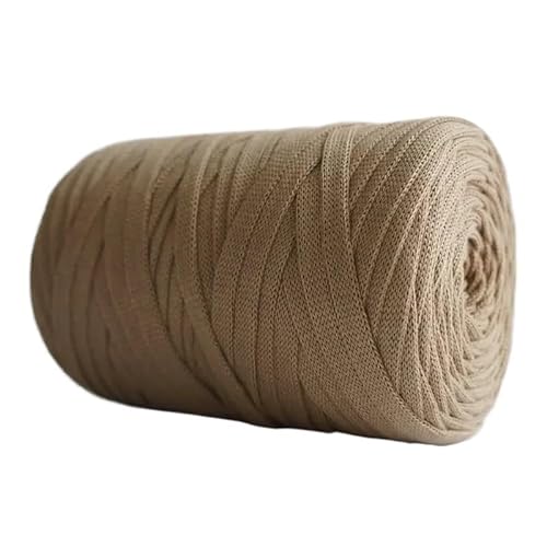 LuoShaiu Flat Silk Knitted Fabric Thread, Hollow Yarn Flat Silk, Hand Woven Bag Hook Sandals 250g Dicke Wolle(08-250g) von LuoShaiu