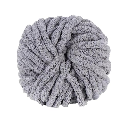 LuoShaiu Handgestricktes grob gesponnenes Garn mit weichem Garnzusatzverfahren, Nähzubehör Dicke Wolle(Gray) von LuoShaiu