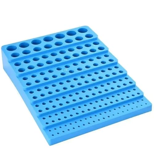 Luobannm 1 Stück 187 Raster Fräser Bohrer Aufbewahrungsbox CNC Werkzeug Organizer Kunststoff Platzierer Reibahle -Frame Werkzeug Zubehör von Luobannm