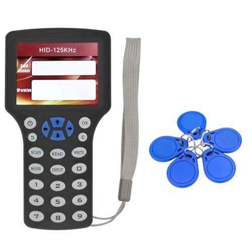 Luobannm 10 Frequenz-RFID-NFC-Smartcard-Leseschreiber-Duplikator+5XCUID-Schlüsselbund 125K 13.56MHz-RFID-Kopierer-Schlüsselnachmacher von Luobannm