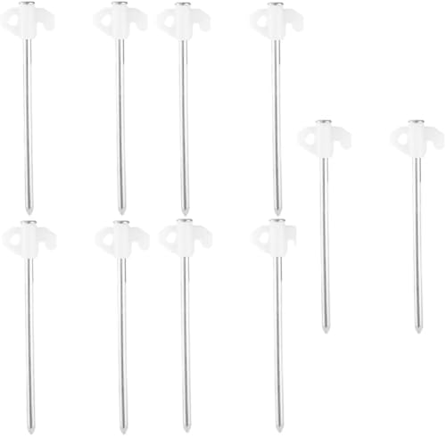 Luobannm 10 Stück Camping-Zelt-Heringe Set Fluoreszierende Metallheringe für Sicheres Aufstellen - Wesentliche Outdoor-Zubehör von Luobannm