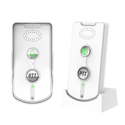 Luobannm 1000M Kabelloses 2,4 GHz Audio-Türsprechanlage mit Sprachsender und -Empfänger, Gegensprechanlage, Türklingel, von Luobannm