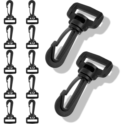 Luobannm 12-Pcs-Plastik-Drehhaken für Geldbörsen für Geldbörsen und Lanyards, Dauerhafte Kunststoffschnalle für DIY-Handwerksaustausch von Luobannm