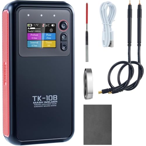 Luobannm 1200A Dual Impuls Battery Spot Schweißer Tragbar, 1,8 - -LCD -Bildschirm für 18650 Batteriepackungen Elektronikschweißen von Luobannm