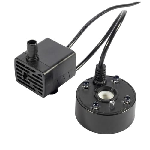 Luobannm 2-IN-1 USB 5V Wasserpumpe Zerstäuber Nebelzerstäuber Teich Garten Steinbruch Aquarium Luftbefeuchter von Luobannm