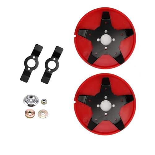 Luobannm 2 Sets Unkrautscheiben -Unkrautplatte für Trimmer Multifunktionaler Ausstattungsszeit Unkrautplatte für Trimmer Unkraut Bladeschneider von Luobannm