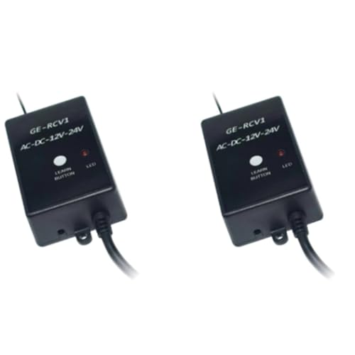 Luobannm 2 Stück -RCV1-Empfänger 433,92 MHz DC/AC 12 V/24 V für -Garagentor-Fernbedienung Rolling Code und Festcode-Externe Empfänger Luobannm 2 Stück -RCV1-Empfänger 433,92 MHz DC/AC 12 V/24 V für -Garagentor-Fernbedienung Rolling Code und Festcode-Externe Empfänger von Luobannm