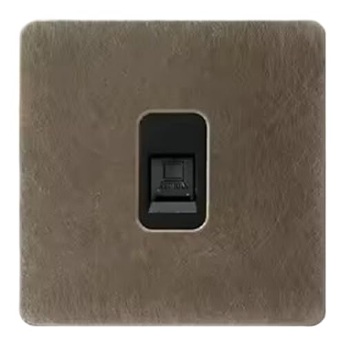 Luobannm 220V Kippschalter Vintage Bronze Steckdosen und Schalter Wandlichtschalter Dimmerschalter Wandsteckdose Platte,A von Luobannm