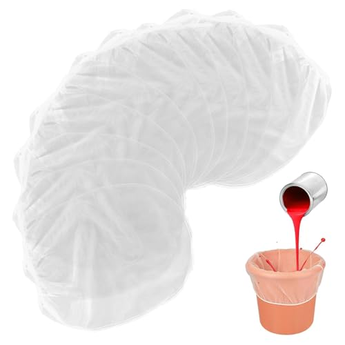 Luobannm 30 Stück Farbsiebbeutel, 1 Gallone, Feinmaschiger Filterbeutel mit Elastischem Kordelzug, Siebbeutel für die Farbgärtnerei Luobannm 30 Stück Farbsiebbeutel, 1 Gallone, Feinmaschiger Filterbeutel mit Elastischem Kordelzug, Siebbeutel für die Farbgärtnerei von Luobannm
