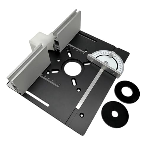 Luobannm 3er Set Oberfräsentisch Einlegeplatte Holzfräse Klappbrett Trimmmaschine Graviermaschine Hilfswerkzeug Holzbearbeitung von Luobannm