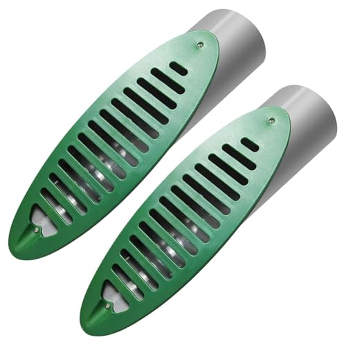 Luobannm 4 Abgewinkeltes Abflussgitter für Den Hofablauf, Abgewinkelter Abfluss-Emitter, Abgewinkeltes Abfluss-Emitter, Abgewinkeltes Abflussrohr für Den, 2er-Pack von Luobannm