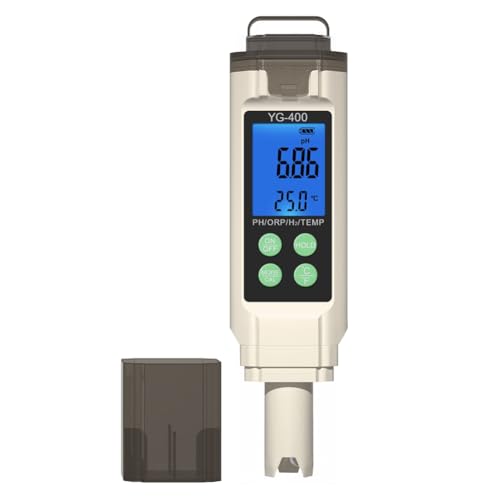 Luobannm -400 Wasser-Ph-Orp-H2-Temperaturtester Wasserstoff-Tds-Temperaturmessgerät Aquarium-Pool-Hydroponik-Trinkwasserqualitätsmessgerät von Luobannm